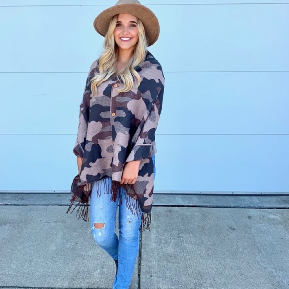 Camo wrap scarf/shawl